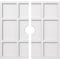 Ekena Millwork Rubik Architectural Grde PVC Contemporary Ceiling Medallion, Two Piece, 24"OD x 3"ID x 8 1/4"C x 1"P CMP24RK2-03000 - alternate 1